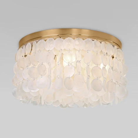 Потолочная люстра Wi-Fi Eurosvet Sandra 60084/5 латунь/перламутр Smart (a071170) (220V)