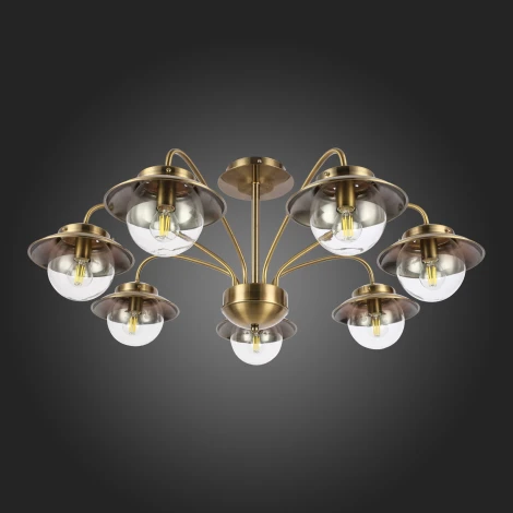 Потолочная люстра на штанге Evoluce Garonni SLE110102-07 (220V, шарики)