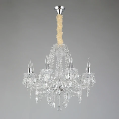 Подвесная люстра Aployt Koletta APL.755.03.08 (220V, хрусталь, на цепи, свеча)