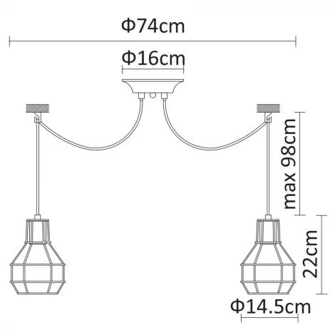 Подвесной светильник Arte Lamp Interno A9182SP-8WH