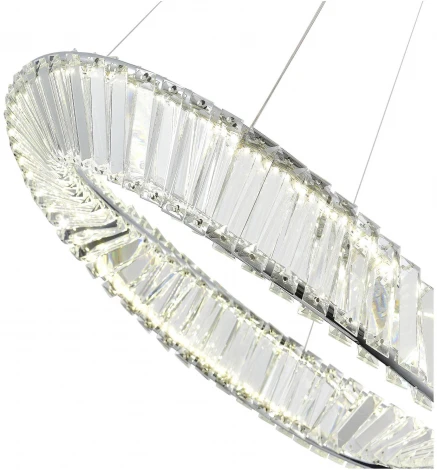 Подвесной светильник ST Luce Ritorto SL6204.101.01 Хром/Прозрачный LED 1*32W 4000K (220V, на тросе, круглые)