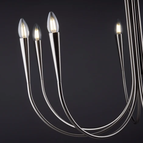 Потолочная люстра на штанге Freya Branches FR5253PL-08N (220V, свеча)