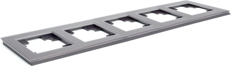 Рамка на 5 постов (коричневый) Stekker Катрин 39640