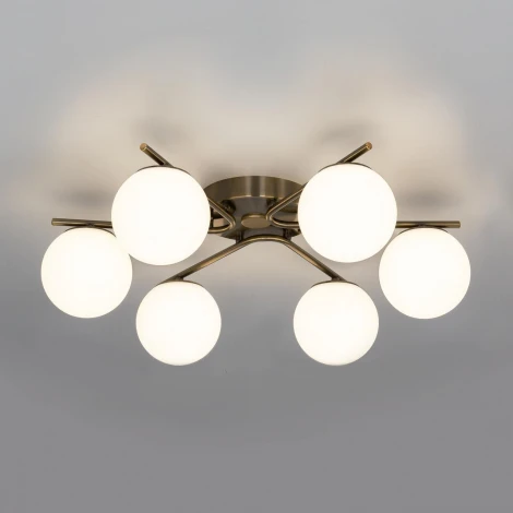 Потолочная люстра RGB на штанге Citilux Адам Смарт CL228A163 (LED, 220V, умный дом - Алиса, Маруся, Салют, шарики)