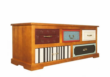 Комод под ТВ Gouache Birch 5 ящиков