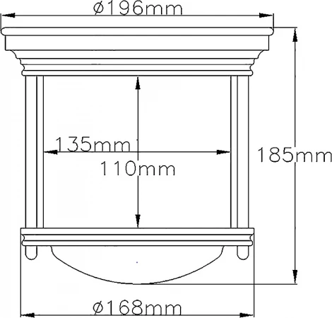 Потолочный светильник круглый Hinkley Hadrian QN-HADRIAN-MINI-F-OZ-CLEAR (220V, круглые, IP44)