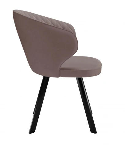 Стул DikLine 249 поворотный, K4 капучино, ножки черные 00-00079553