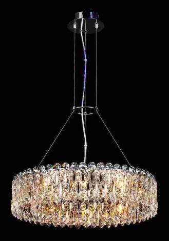Подвесной светильник Crystal Lux Lirica SP10 D610 CHROME/GOLD-TRANSPARENT