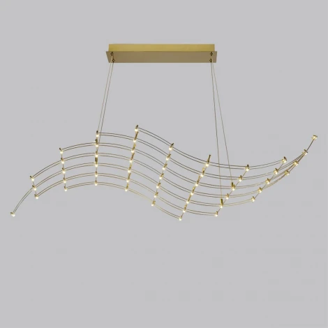 Подвесной светильник Odeon Light Welki 7058/45L нерж/сталь золото LED 3000K 220V (на тросе)