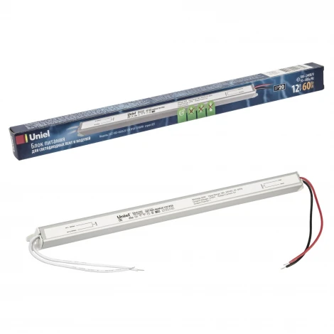 Блок питания ультратонкий 60Вт Uniel UET-VAT-060A20 12V IP20