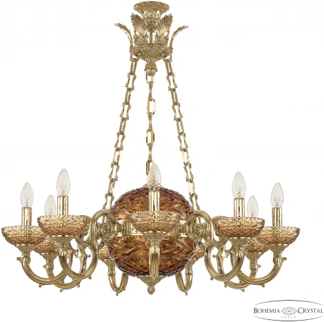 Подвесная люстра Bohemia Verona 72003P/9/210 G P Amber/M-1F Y8