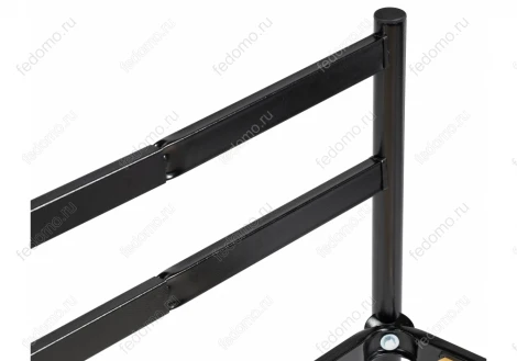 Двуспальная кровать Woodville Фади 160х200 черная 491588