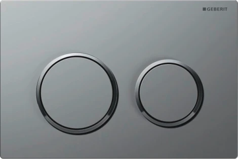 Кнопка смыва Geberit Omega 20 лакированная, матовый хром