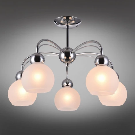 Потолочная люстра на штанге Omnilux 663 OML-66307-05 (220V, шарики)
