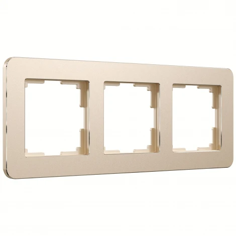 Рамка на 3 поста Platinum (шампань) Werkel W0032611 (a059217)