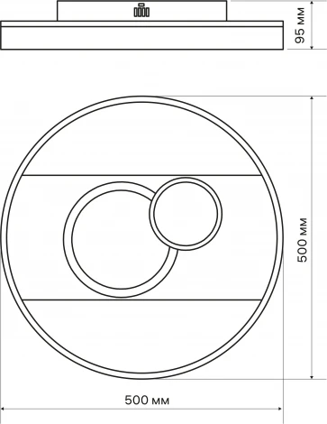 Потолочная люстра светодиодная с ДУ Ritter Galassia 51576 4
