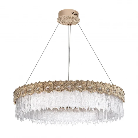 Подвесная люстра светодиодная хрустальная Modelux MODELUX ML.6028.800 GD