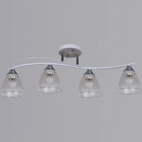 Потолочная люстра на штанге Reluce 87360-0.3-04 WH+CR