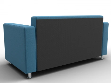 Диван прямой Лига-093 ВН (ДСП,Брус,Фанера,Рогожка/Голубой) Лига Диванов 134956