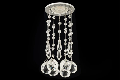 Точечный светильник хрустальный Dio D`arte Osimo Nickel Osimo GU10.5.14.8.220 N