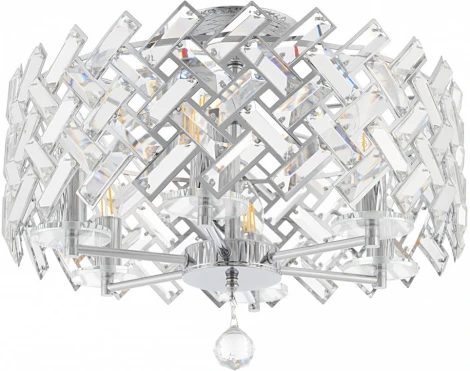 Потолочная люстра хрустальная на штанге Arte Milano Sorrento-7019 377019/6/50/470 CR (220V)