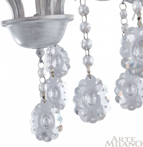 Потолочная люстра Arte Milano Amalfi-7146 337146/5 WT+SL (220V, подвески)