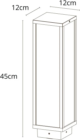 Наземный уличный светильник Arte Lamp Pot A1631PA-1BK (220V, IP54)