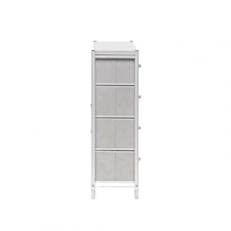 Комод Leset Нирита/Хайди, 8 ящиков, Белый (Сталь,Экокожа/Белый) арт.2500000209758