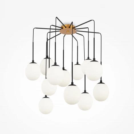 Подвесной светильник Maytoni Branch MOD176PL-12G (220V, на проводе, шарики, паук)