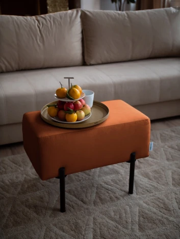 Маленькая радость Пуф прямоугольный на ножках, терракотовый D1 furniture арт.AAA41673009