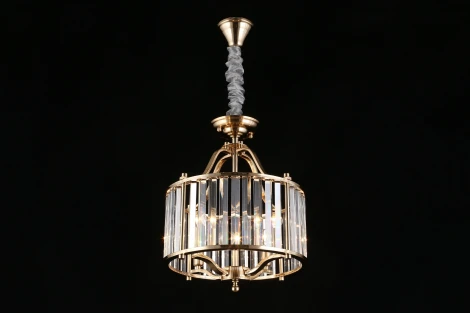 Подвесная люстра Aployt Romen APL.809.03.04 (220V, хрусталь, на цепи, свеча, круглые)