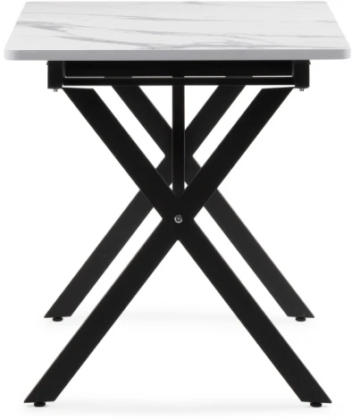 Стол деревянный Гурдун белый / черный 464908 Woodville