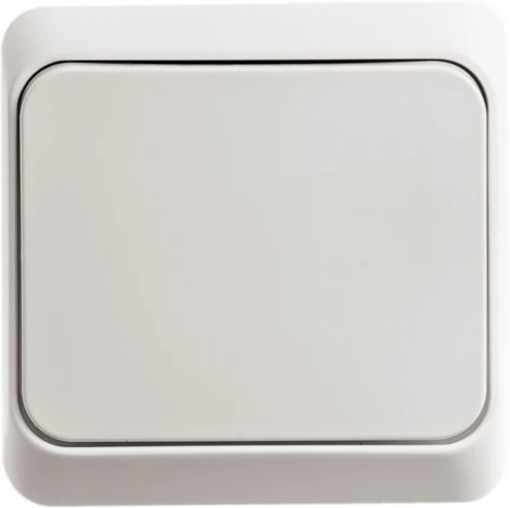 Выключатель накладной одноклавишный (белый) Systeme Electric BA10-001B