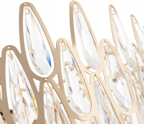 Подвесная люстра хрустальная на штанге Arte Milano Sorrento-2009 372009/6/250/490 GD (220V)