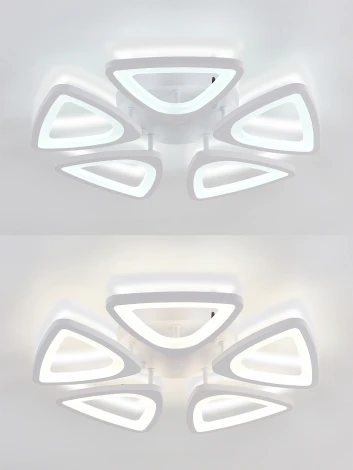 Потолочная люстра с пультом, светодиодная Natali Kovaltseva Kirke LED LAMPS 81242