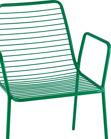 Стул с подлокотниками Дели металл зеленый Stool Group (арт.УТ000039265)