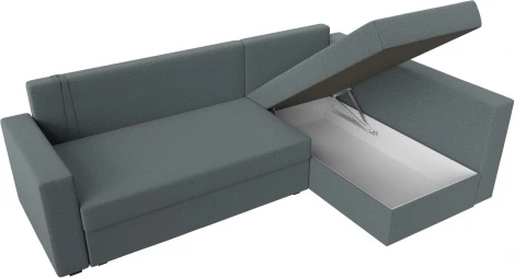 Диван угловой Мансберг правый угол (Серый/Рогожка) Лига Диванов арт.121538