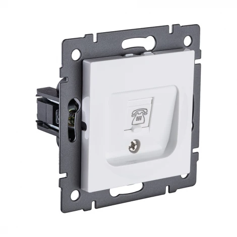 Розетка телефонная RJ11 белый Kollinger REA-009WH для Aspekt, Eleganz, Reflex
