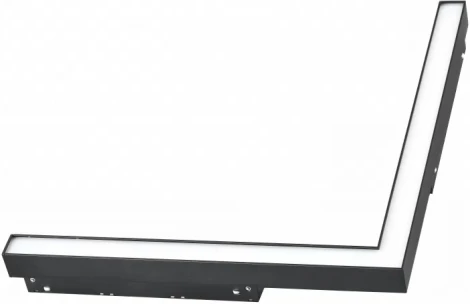 Трековый магнитный светильник угловой 48V iLedex Vision48/22 4822-013-L320-16W-110DG-3000K-BK