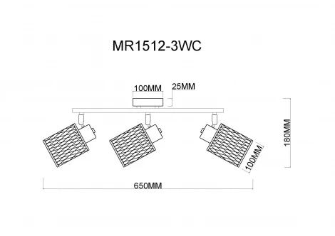 Спот на штанге MyFar Cathy MR1512-3WC (220V)