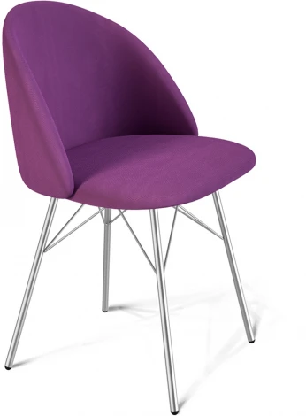 Стул SHT-ST35/S64 ягодное варенье/хром лак от фабрики Sheffilton