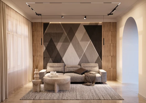 Трековый светильник Downlight Denkirs Smart DK8006-BK (LED, 220V, пульт управления)