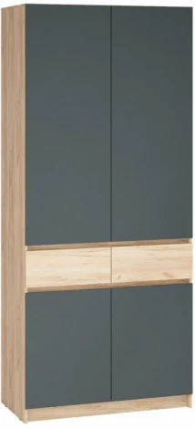 Модульная прихожая Молд комплектация 1 (Молд комплектация 1 дуб крафт золотой / серый графит) Woodville арт.581938