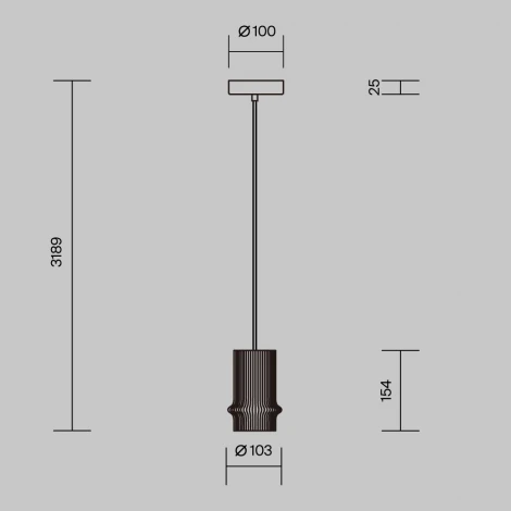 Подвесной светильник Maytoni Pilastro MOD430PL-L5W3K (LED, 220V, на проводе, круглые)