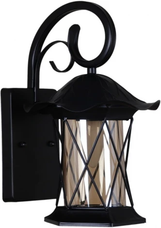 Настенный фонарь уличный Reluce 08281-9.2-001U BK (220V, фонарь, IP44)