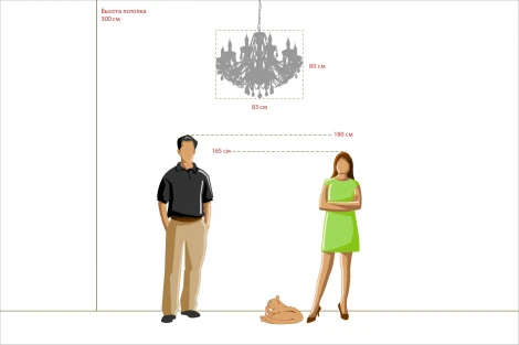 Подвесная люстра MW-Light Каролина 367012812