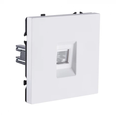 Розетка Ethernet RJ45 белый матовый Kollinger Eclipse EC-017WH