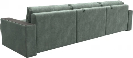 Диван угловой с декором Лига-049 НПБ Лонг Лига Диванов (Велюр) арт.128302