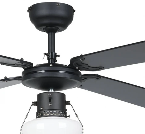 Потолочная люстра на штанге с вентилятором Eglo Fortaleza 35122 (220V, выключатель, вертолет)