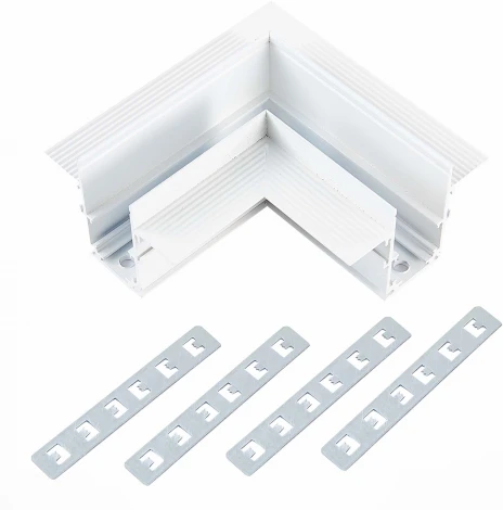 Угол-соединитель для встраиваемого магнитного шинопровода под ГКЛ 12мм ST Luce Skyline 48 ST1007.529.12 Белый